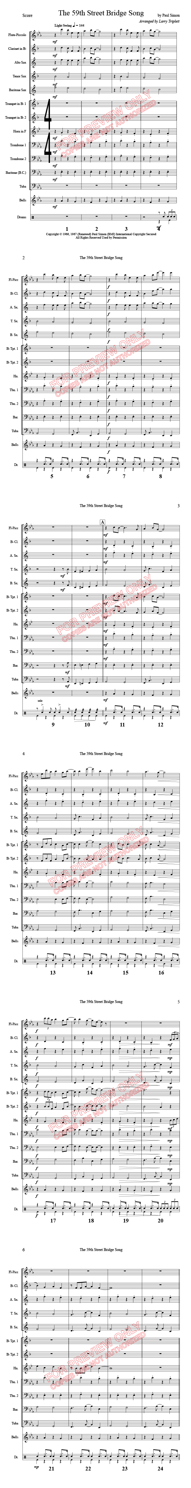 The 59th Street Bridge Song