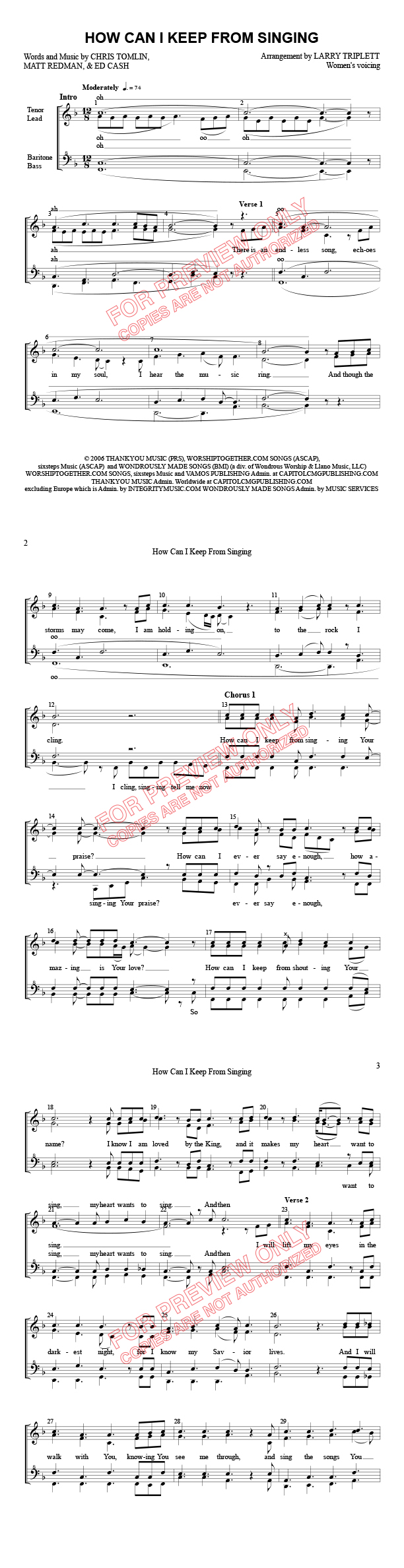 How Can I Keep From Singing Your Praise